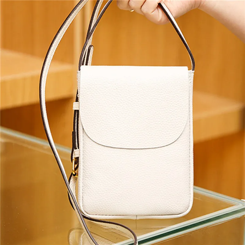 

Женские маленькие сумки через плечо из воловьей кожи, женская сумка с карманом для сотового телефона, Дамский кошелек, клатчи для карт, коше...