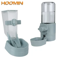 hoomin for puppy cats rabbit food container dispenser bowl automatic cage hanging feeder pet water bottle dogs drinking fountain