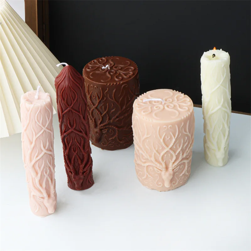 Рельефная силиконовая форма в виде рогов для свечей сделай сам пластырь