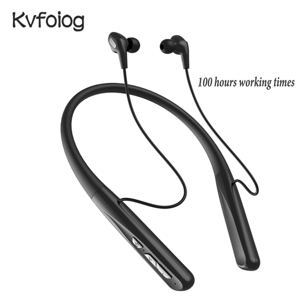 Беспроводные Bluetooth-наушники с шейным ободом 100 часа микрофоном |