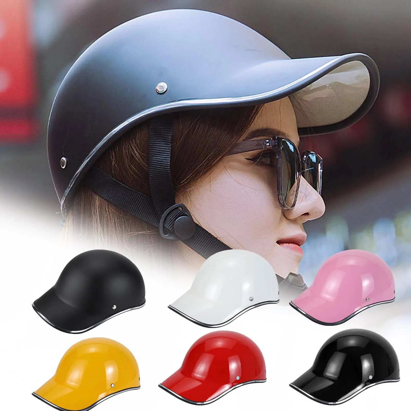 

Motorcycle Helmet Adult Electric Bicycle Helmets Bike Men Classic Scooter Mountain Light Universal Women Helmets Half Helmet