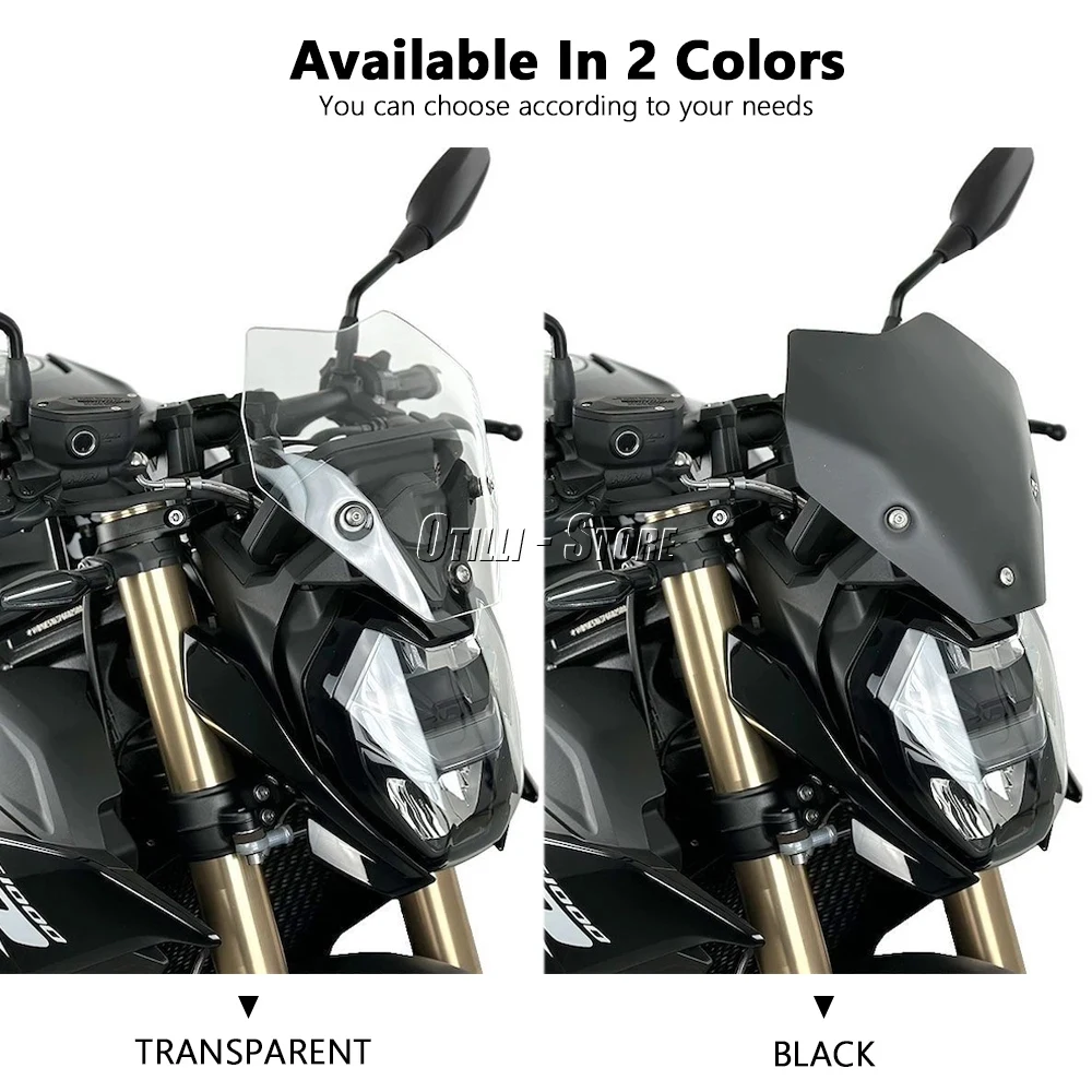 Новое лобовое стекло мотоцикла S1000R для BMW S1000 R S 1000 2021 2022 2023 ветрозащитный экран