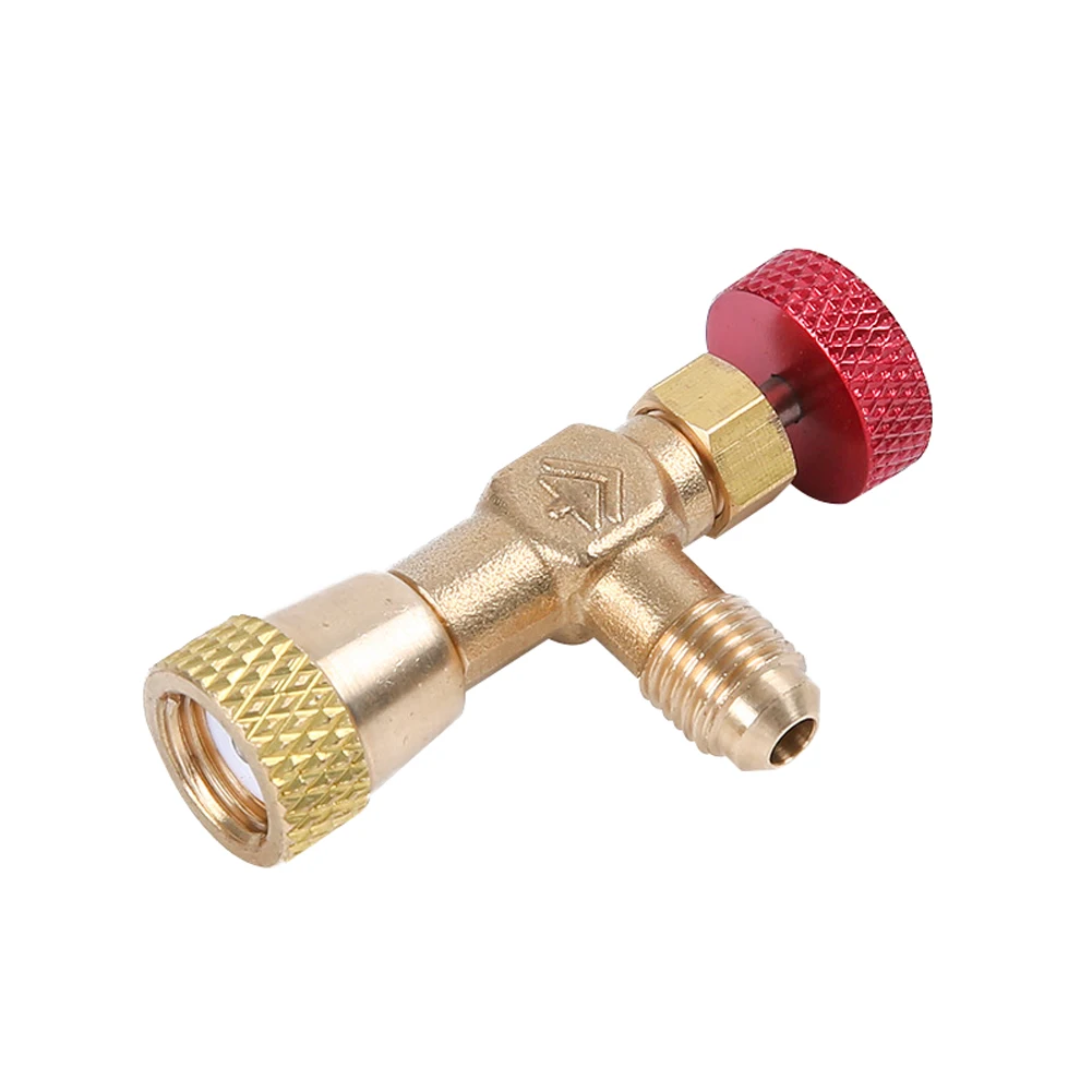 

Safety Flow Control Durable Replacement Copper Alloy Hose Vavels Tool Refrigerant Charging Accessories Connector For R404A R407C