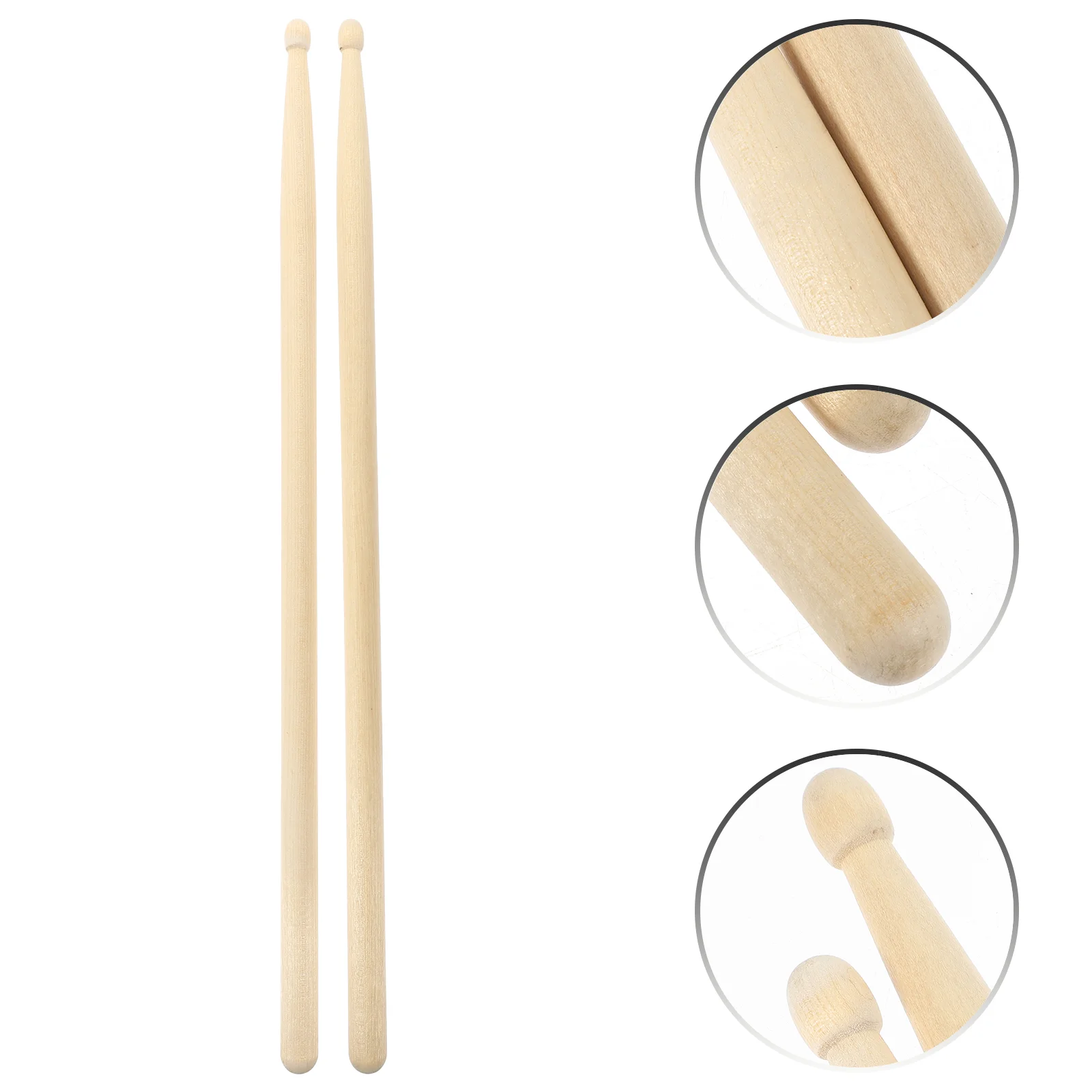 

of 5A Music Band Maple Wood Drum Sticks Drumsticks (Wood Color)