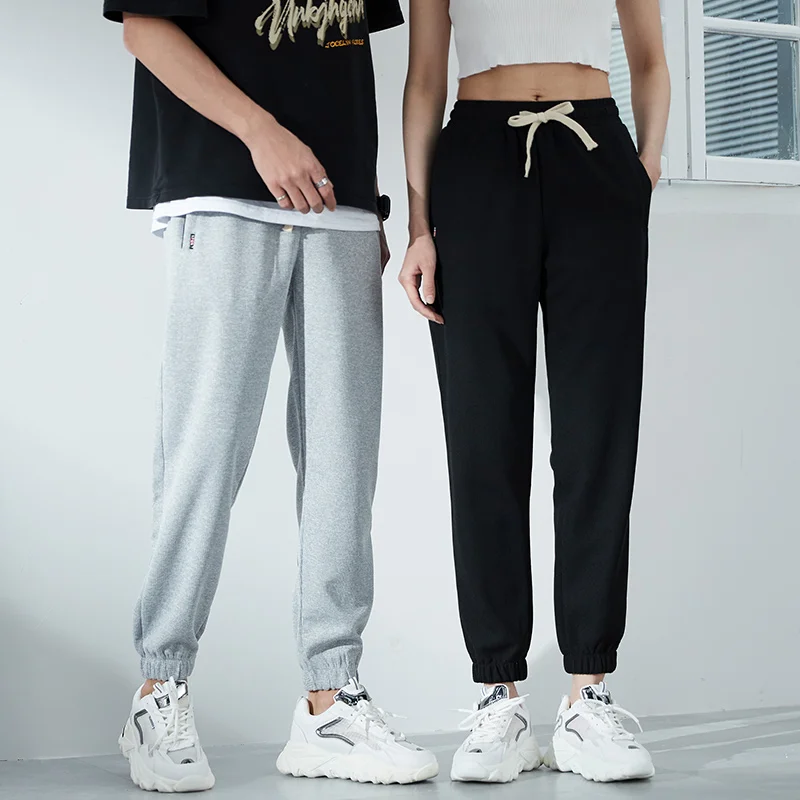 

New Fashion Waffle Long Pants Men'S Spring And Autumn Loose 105Kg Running Student Youth Trend Gray Sports Casual Trousers