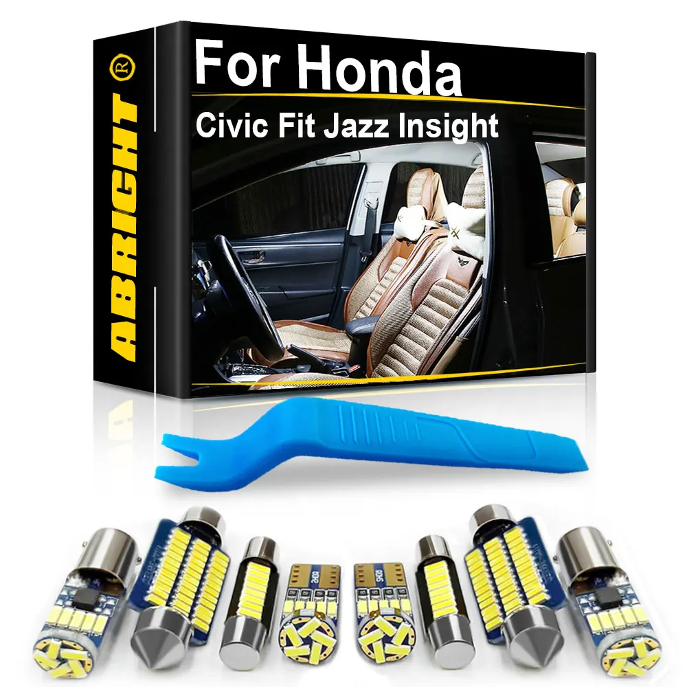 

For Honda Accord 7 8th Civic EG EK 3D 4D 5D 10th Fit Jazz Insight 2003 2008 2010 2014 2015 2018 Canbus Car Interior Light LED