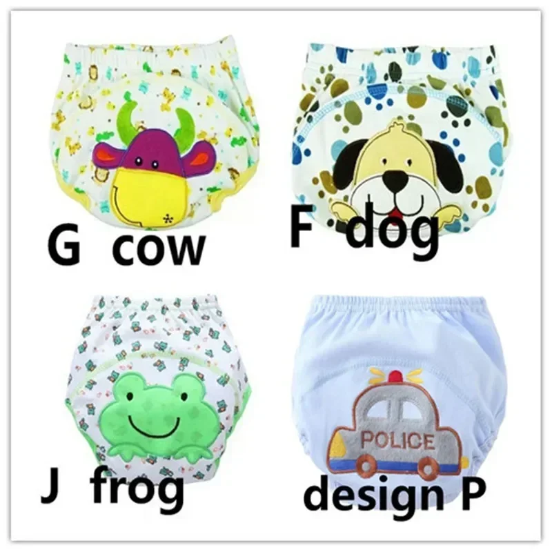 4 шт. детские подгузники детское многоразовое нижнее белье дышащие хлопковые