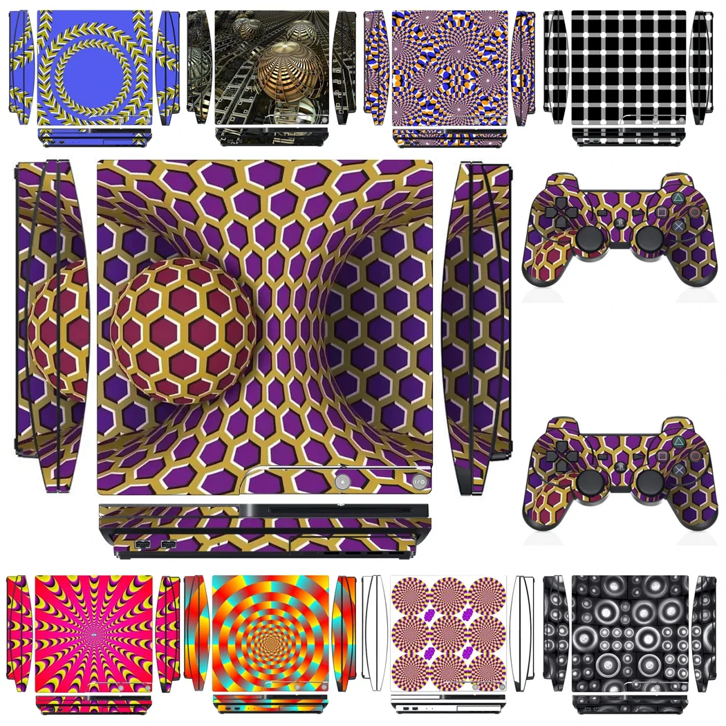 3005 Vinyl Skin Sticker Protector for Sony PS3 Slim PlayStation 3 and 2 controller skins Stickers