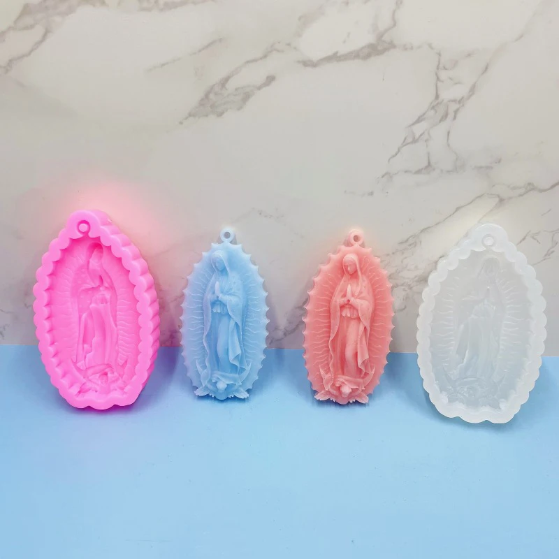 Статуя Ангела Марии силиконовая форма Христос религиозные инструменты для