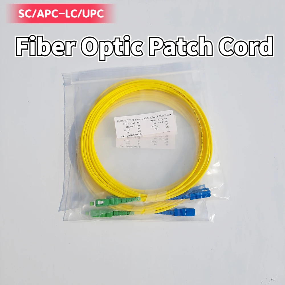 Заводская цена 10 шт. SC/APC-LC/UPC Волоконно-оптический патч-корд симплекс 1 м/2 м/3 м/5 м/10