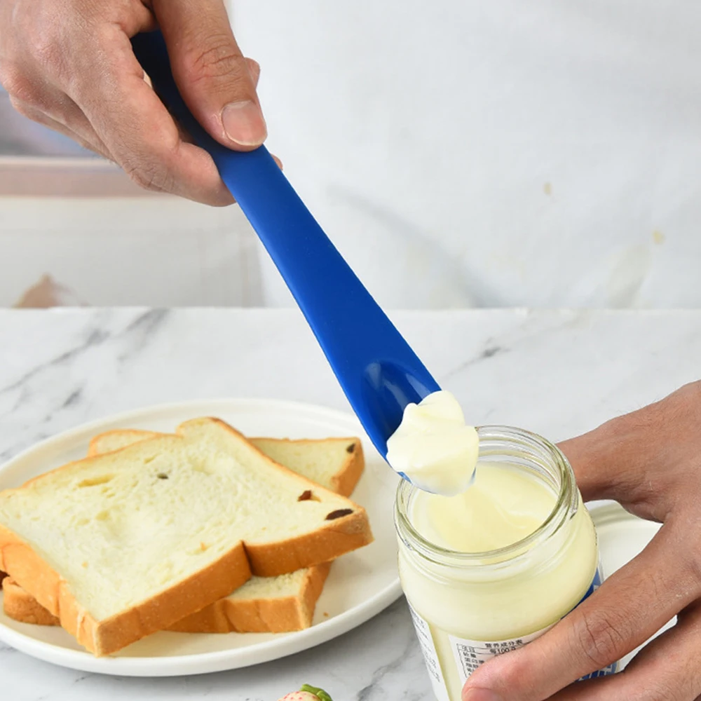 

1PC Silicone Scraper Mini Spatula Tool Baking Spoon Cake Baking Scraper Scraper Jam Spoon Household Kitchen Baking Gadget Tools