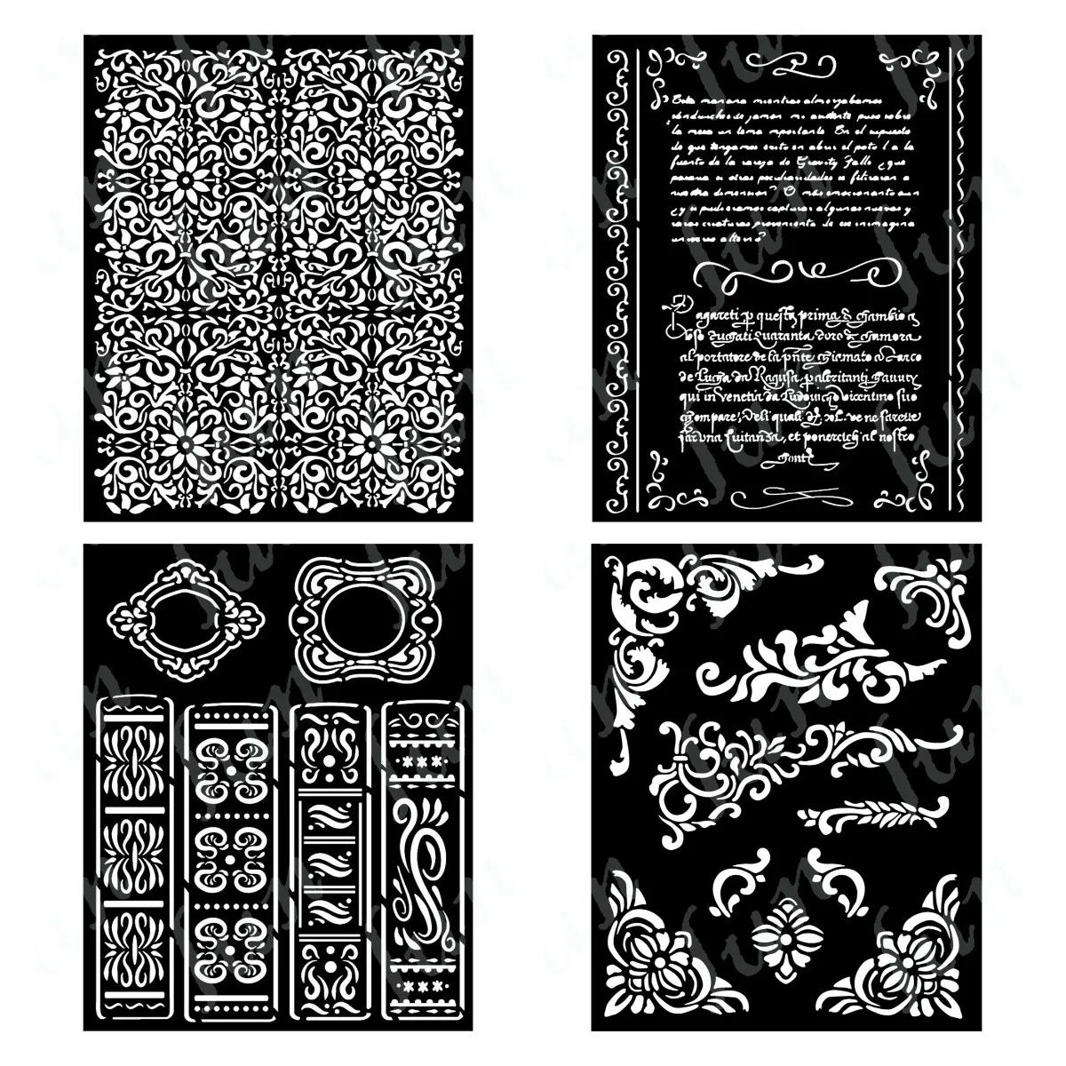 

New Layered Stencils for 2023 Letters Books Texture Drawing Stencils Sets Scrapbooking Coloring Paper Cards Embossing Folder