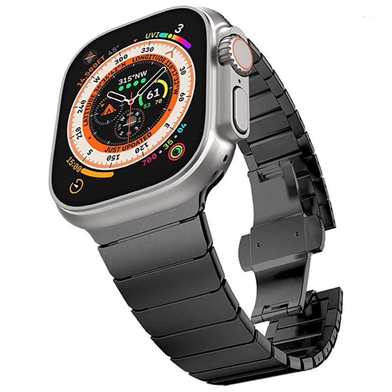 Metal strap for Apple watch 49mm 45mm 44mm 42mm 41mm 40mm Stainless steel replacement bracelet strap iWatch Ultra 8 7 6 5 4 3 SE
