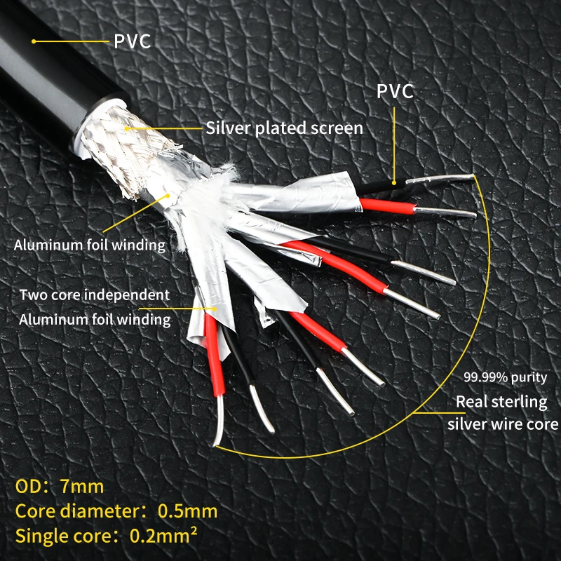 Фото Сетевой Ethernet-Кабель «сделай сам», чистое серебро, CAT 8, 10 гигабит, 40 Гбит/с, 2000 МГц, USB A B 3,0, Hi-Fi аудио кабель №3