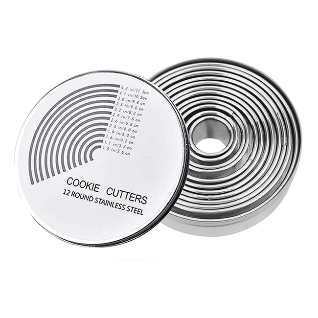 

Набор формочек для печенья GLANYOMI, 12 шт., нержавеющая сталь