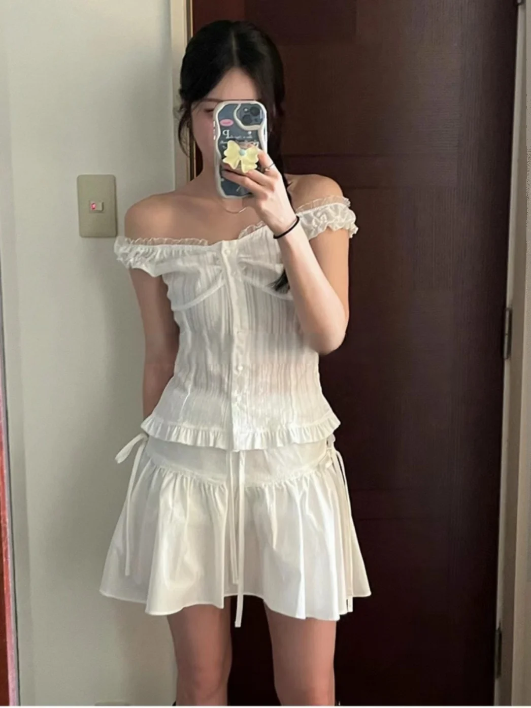 Корейская версия французское кружево лоскутное шитье вертикальные полоски