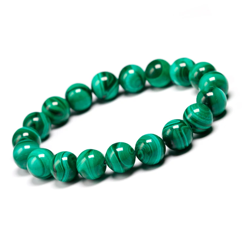 

Natural Malachite Bracelet for Women Men Jewelry Accessories 6 8 10mm High Qulity Hand String Round Yoga Running Sport for Girls
