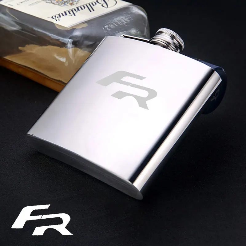 

4 6 8 OZ High Quality Wine Whisky Pot Bottle For Seat FR Leon Mk3 Mk2 5f Portable 304 Stainless Steel Hip Flasks Men's Gift