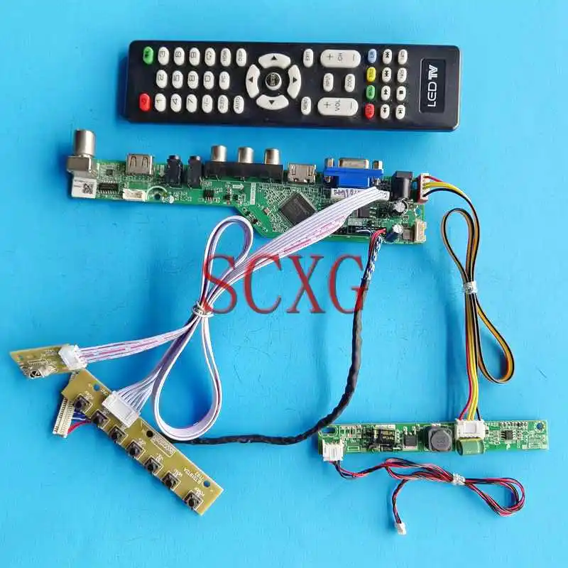 

Матричная аналоговая плата контроллера телевизора для M215HCA M215HCJ HDMI-совместимая с USB VGA AV RF 1920*1080 30-контактный LVDS комплект для самостоятельной сборки 21,5"
