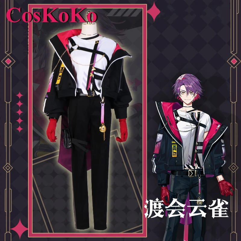 

CosKoKo Watarai Hibari Cosplay Anime VTuber VOLTACTION Costume Handsome Uniform Halloween Carnival Party Role Play Clothing NEW