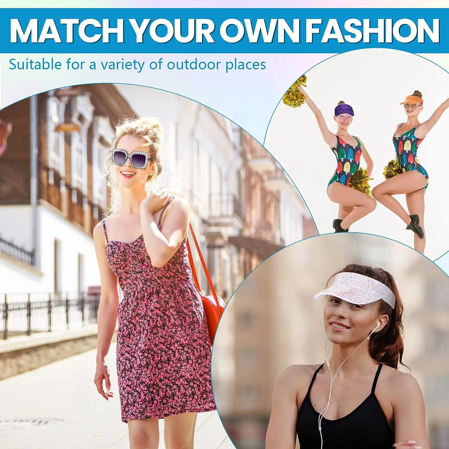 Блестящий женский спортивный солнцезащитный козырек регулируемая летняя кепка