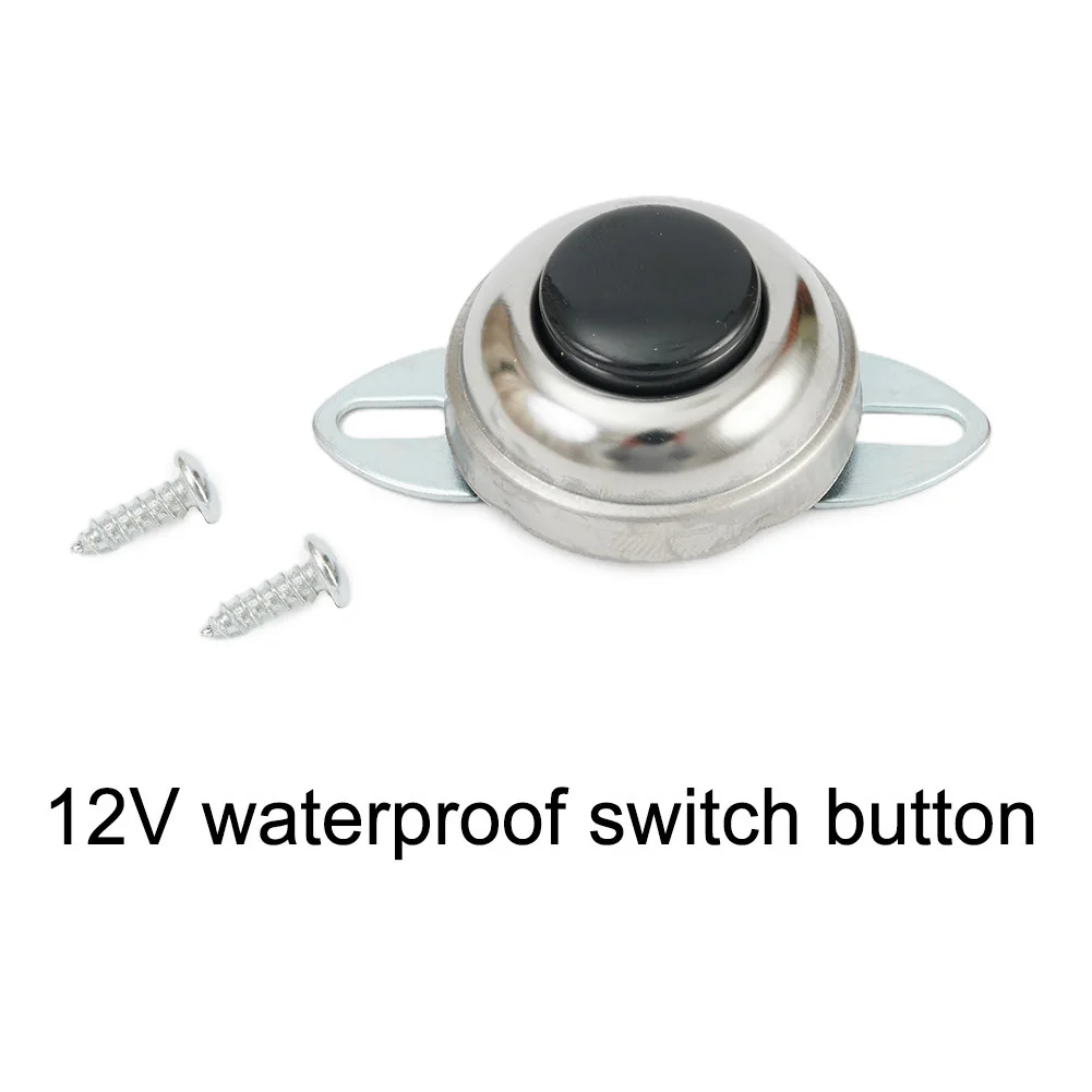 

12V Waterproof Switch Push Button Car Boat Track Horn Engine Start Starter For A Variety Of Uses For Automotive, Hobby, R/C