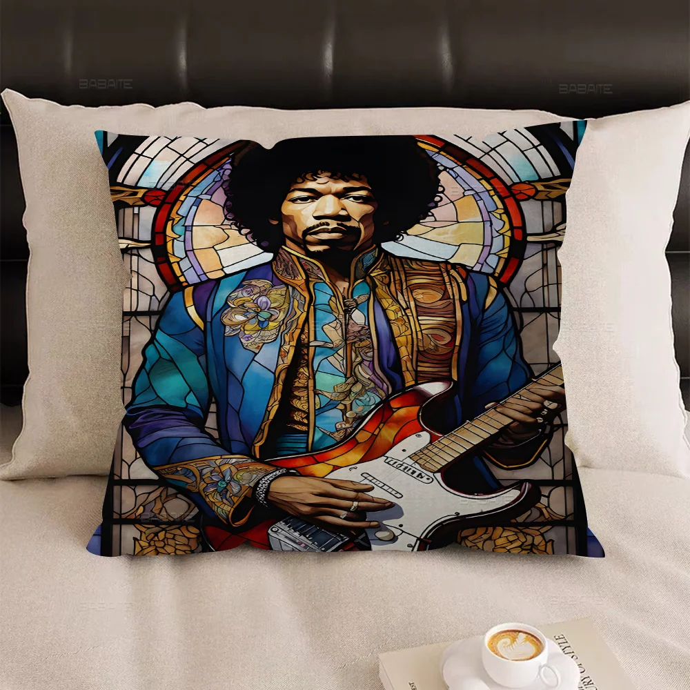 SINGER J-JIMI H-HENDRIX Pillowcases Home Bedding Decorative Pillow Cover Wedding Super Soft Case