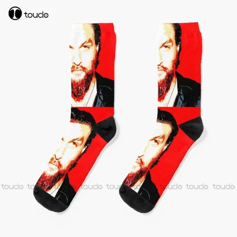 Носки Jason Momoa, женские носки-ботинки высокого качества, милые элегантные милые хлопковые носки с кавайным рисунком, подарок на заказ, унисекс для взрослых