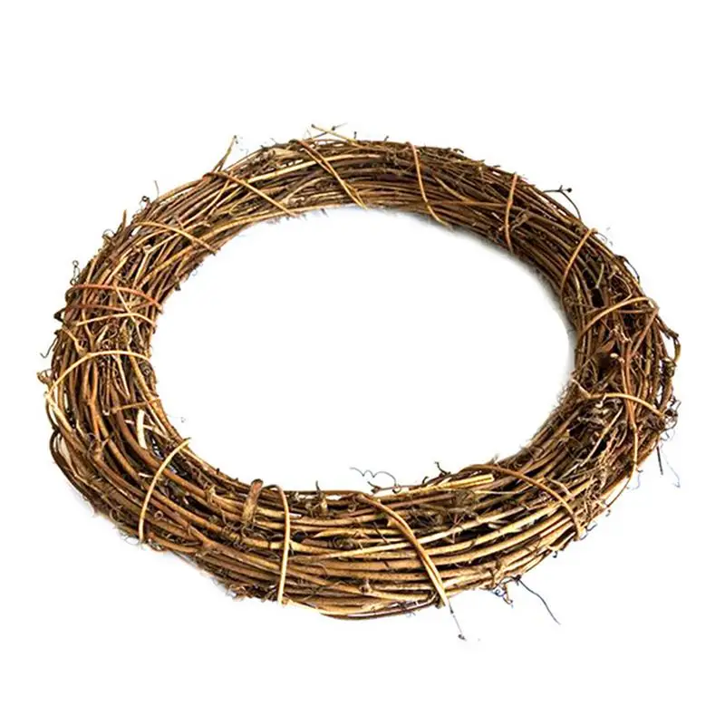 

Rattan Wreath Christmas Decoration Rattan Wreath Natural Vine Branch Wreath Rattan Ring For DIY Christmas Holiday Party Decors
