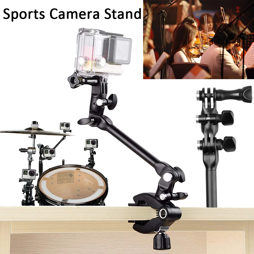 

360 Rotation Music Clip Accessories Music Clip Rotating Adjustment Guitar Drum Bracket Holder For GoPro Camera Equipment