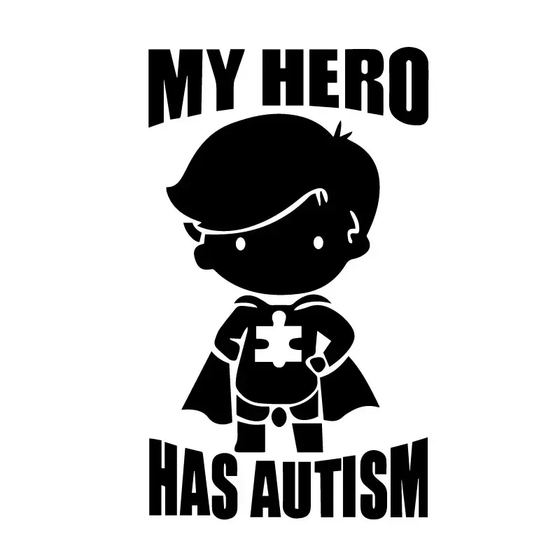 Виниловая наклейка с рисунком персонажа мультфильма Мой герой 13 см