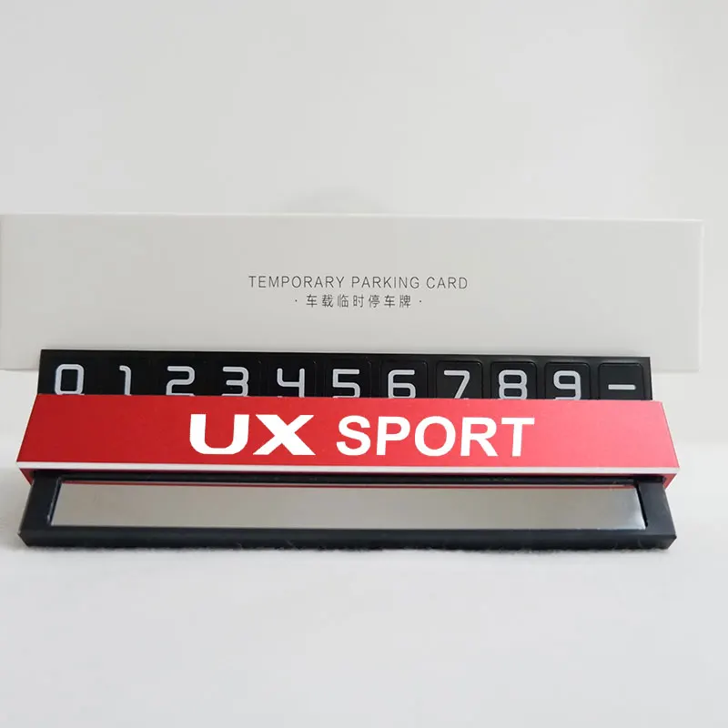 

Alloy Hidden Parking Card For Lexus UX Sport Car Phone Number Card For LEXUS RX300 RX330 RX350 IS250 LX570 Is200 Is300 Ls400