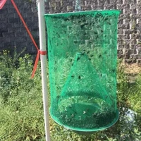 fly trap hanging flycatcher folding net summer mosquito fly traps bait station wasp insect bug killer flies catcher outdoor