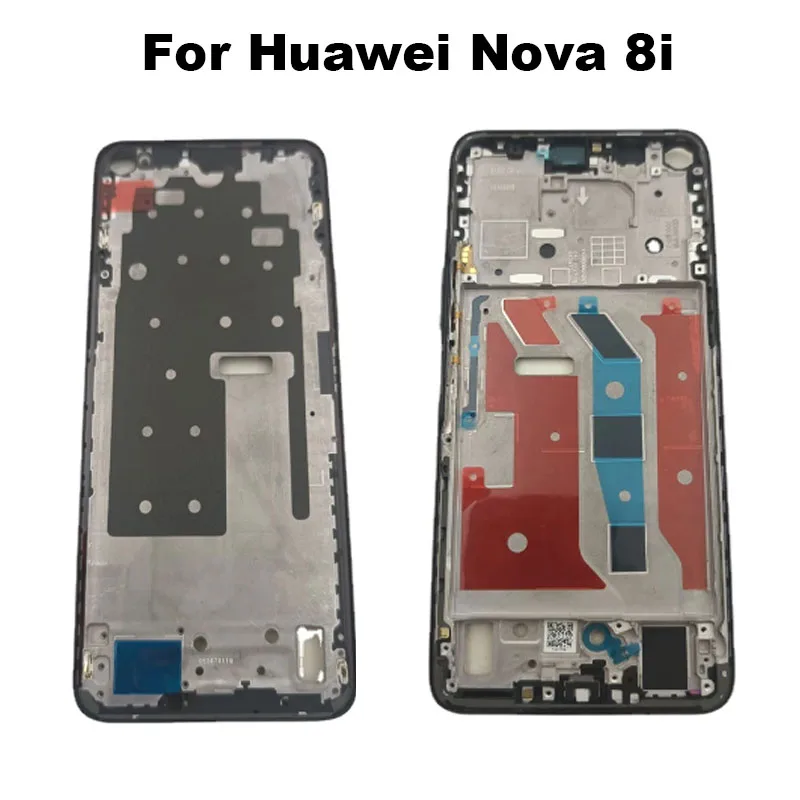 

ЖК-дисплей для Huawei Nova 8i, передняя рамка, средняя рамка корпуса, лицевая панель, замена, запасные части для Honor X20 5G 2021