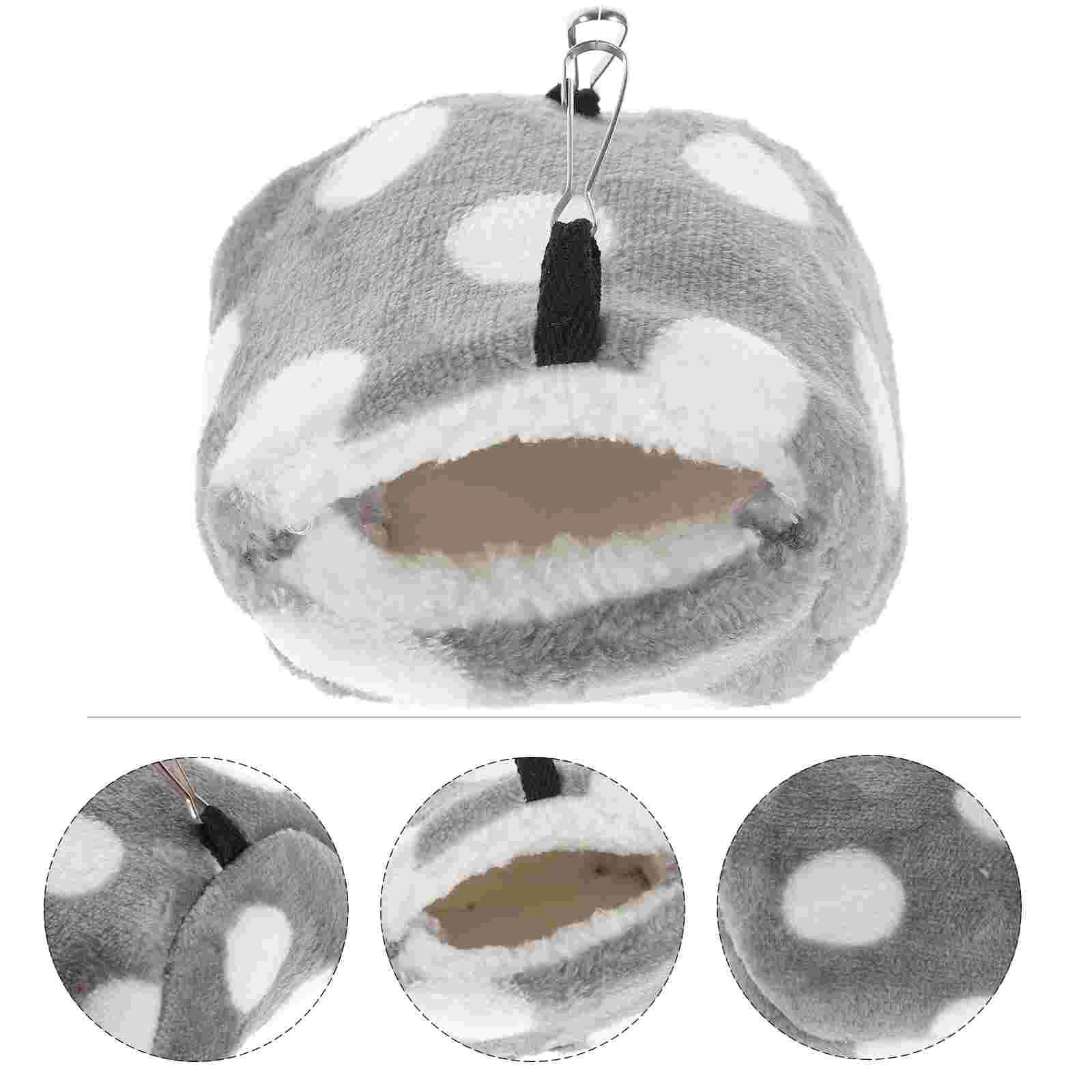 Фланелевая кровать для домашних животных пещера аксессуары гамака в горошек