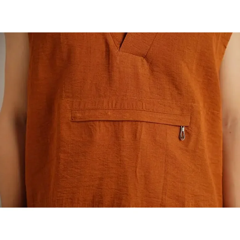 Китайский тибетский буддизм Лама Таиланд Монах Летняя рубашка Мужские топы