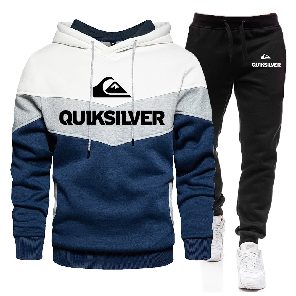 

Quiksilver Hooded Trail Pants Man Fall The 2022 Winter Set A On Sweatshirt And Black Clothing