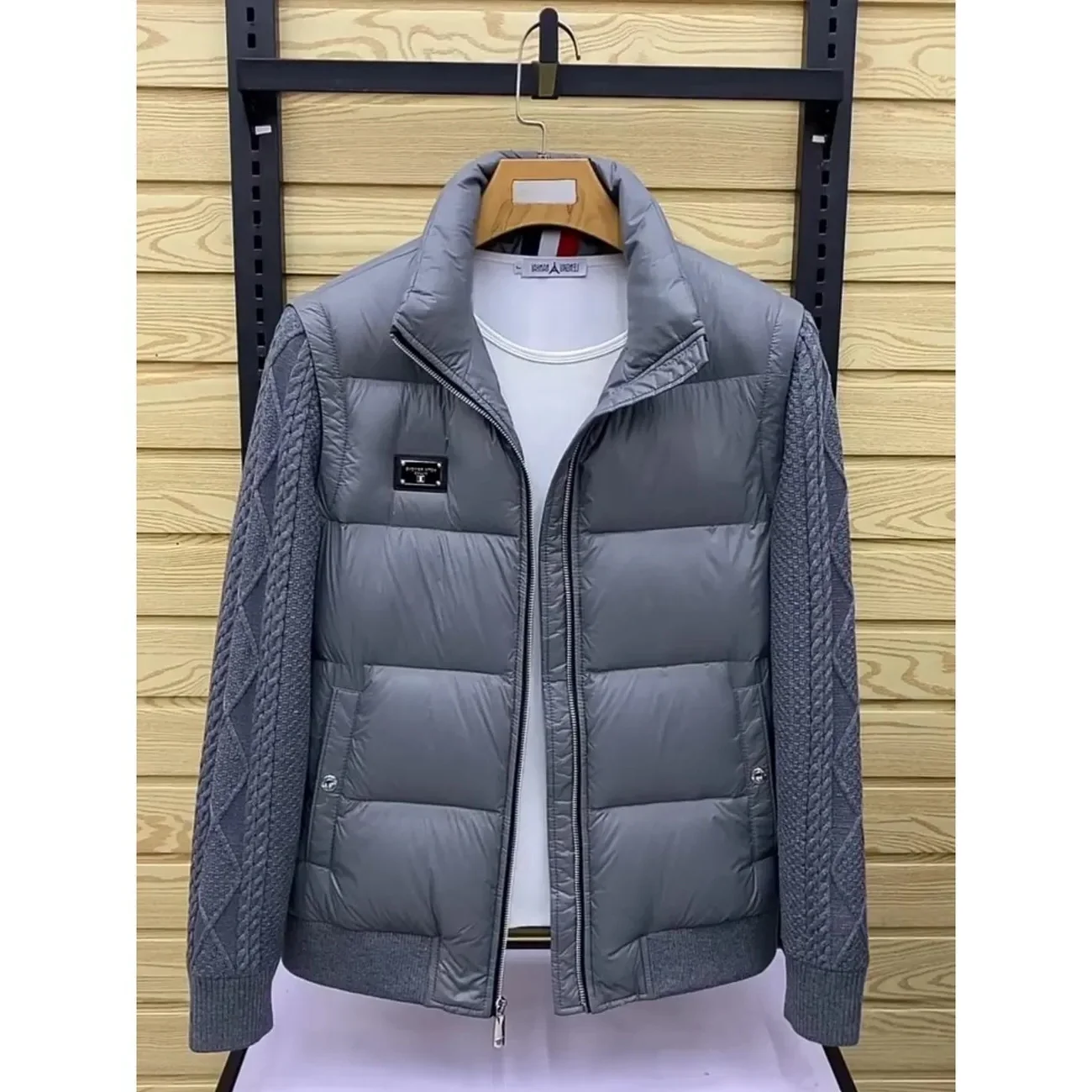 2024 зимняя мужская куртка-бомбер Повседневная хлопковая Толстая теплая парка