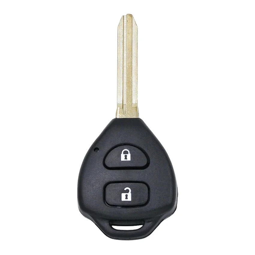 

KEYECU B42TA новый для Toyota Hilux Fortuner 2005 2006 2007 2008 2009 2010 2011 необрезанный дистанционный ключ 2 кнопки брелок 433 МГц 4D67 чип