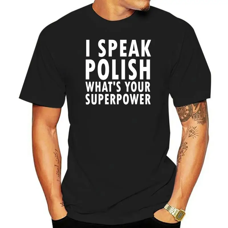 

Я говорю польский, какая у вас супермощная футболка Polska Kurwa, Польша, Lewandowski, крутая Приталенная футболка с надписью Animeed