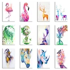 5D алмазная живопись своими руками, фламинго, Лев, олень, полноразмерная квадратная и круглая вышивка, мозаика, вышивка крестиком, краска, домашний декор, цветное искусство