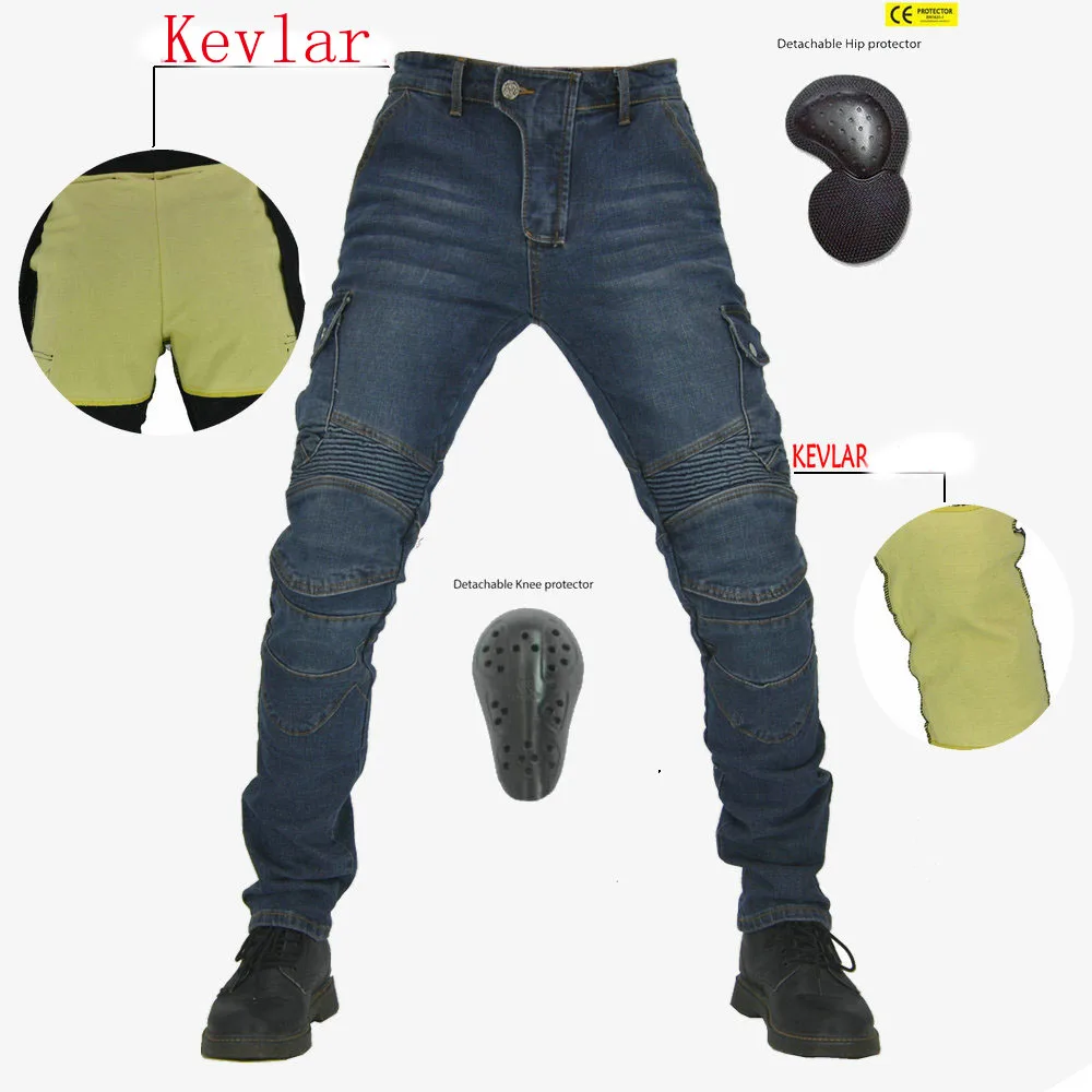 B06 motorcycle riding jeans models anti-fall motorcycle men and women  pants velvet wear-resistant cycling pants trousers
