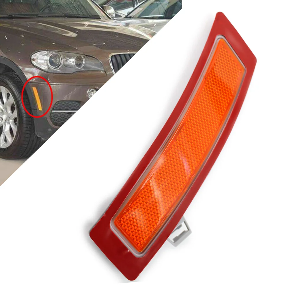 

Car Front Right Bumper Marker Light Cover Reflector For BMW 2011 2012 2013 X5 E70 63147274434