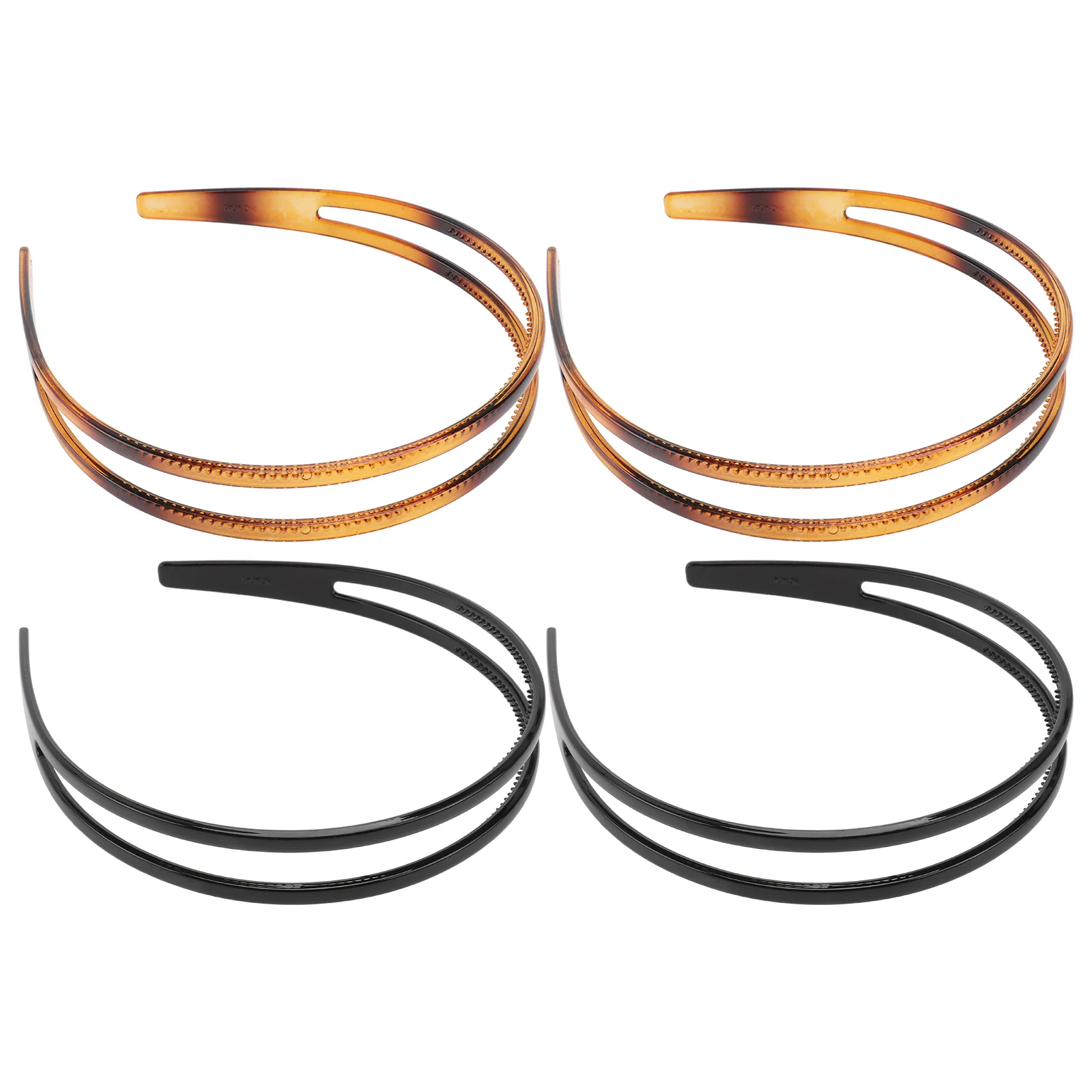 

4 шт., двухслойная пластиковая повязка на голову