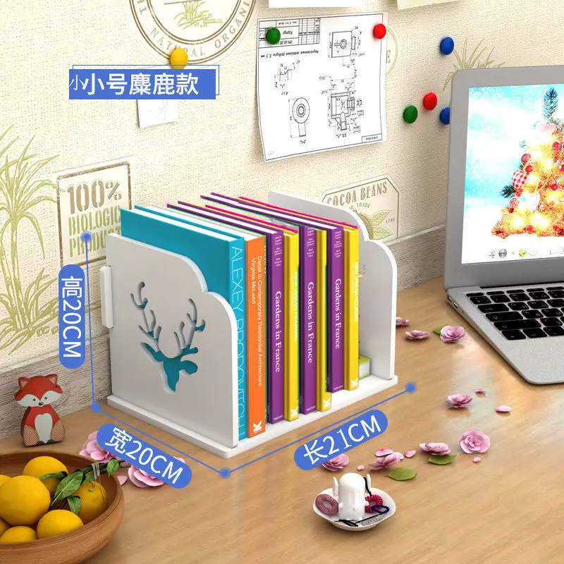

Настольная маленькая книжная полка, подставка для учебников, простая настольная полка, детский стол, офисный ящик для хранения, мультяшный ...