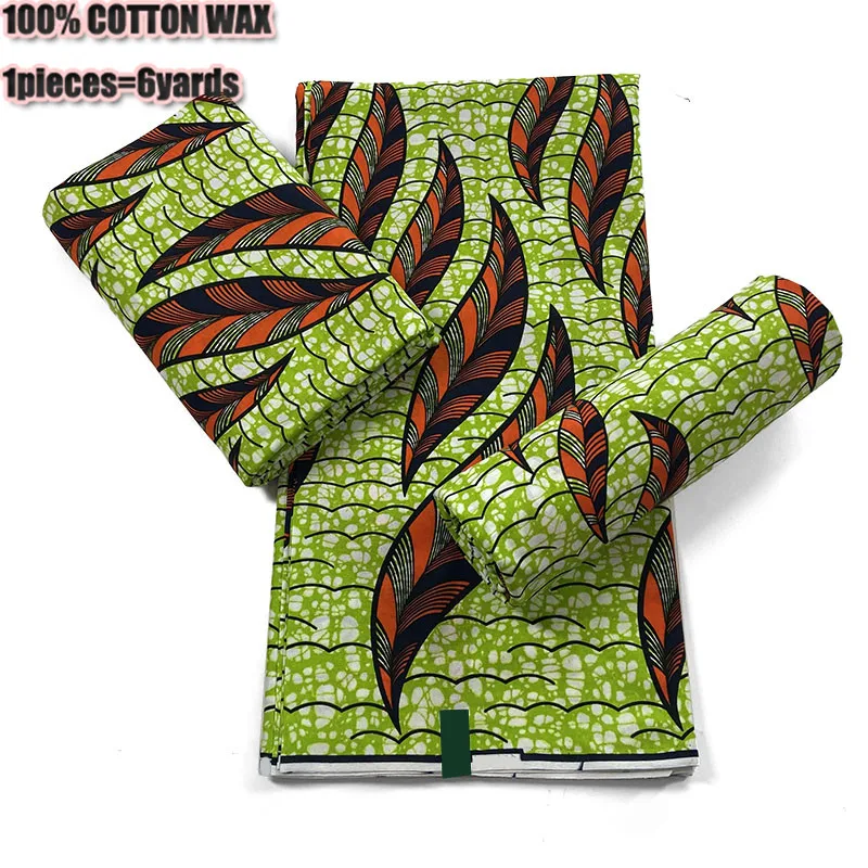 

Ankara Wax 100% cotton 2022 High Quality Ghana Style Guaranteed Veritable African Real Wax Printed Fabric 6 yards For Dress