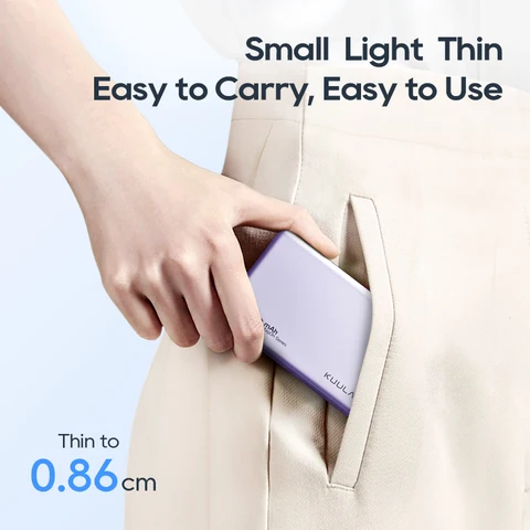 KUULAA 5000 мАч MagneticPower Bank 20 Вт Беспроводное зарядное устройство для телефона Внешняя батарея Быстрая зарядка для iPhone 16 15 14 Series PowerBank