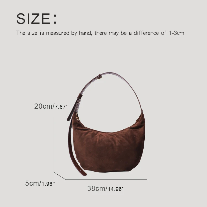 Сумка-хобо из искусственной замши MEDIOW женская Роскошный дизайнерский саквояж в