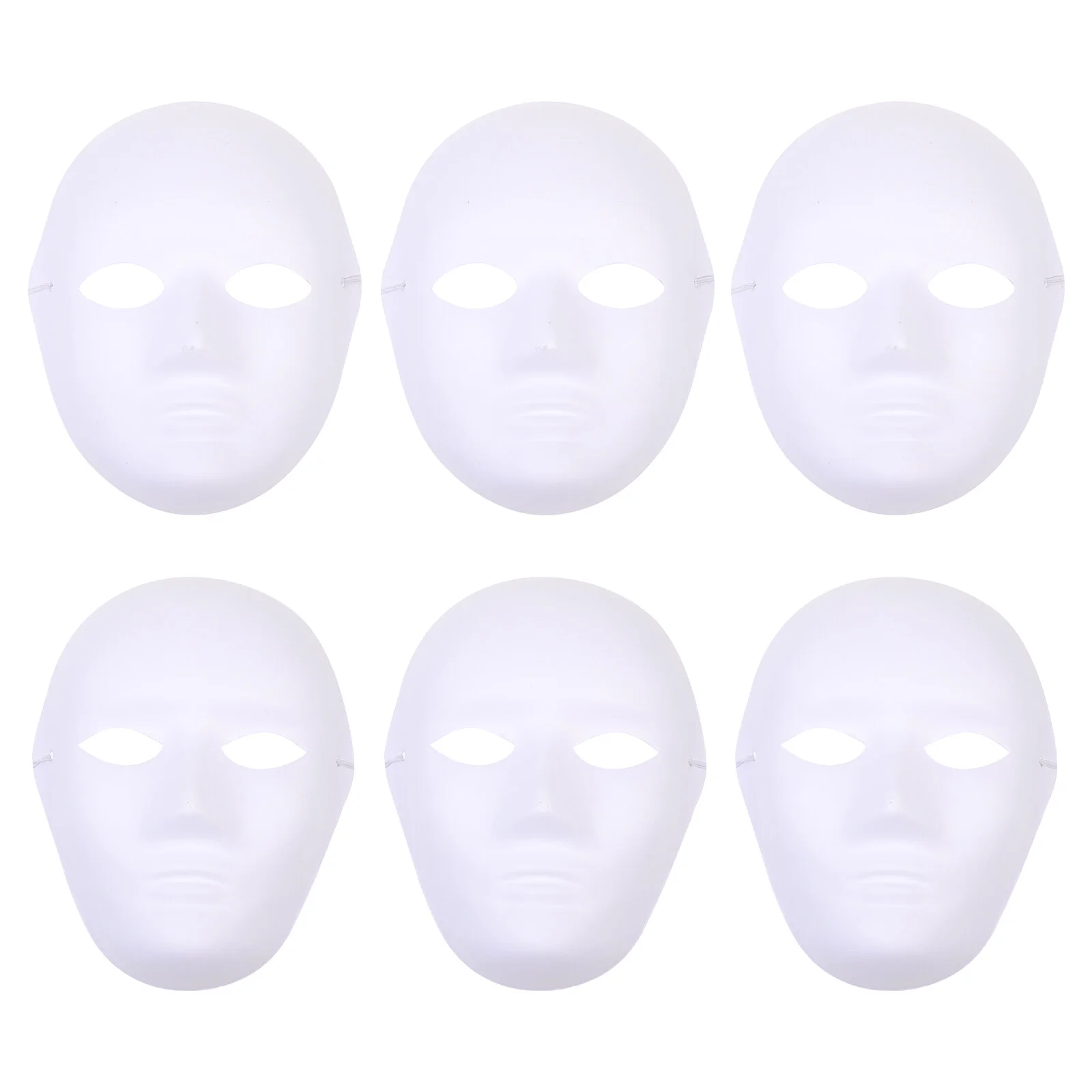 

Blank Mask Hand-painted Paintable Child DIY Masks Painting Materials White Party