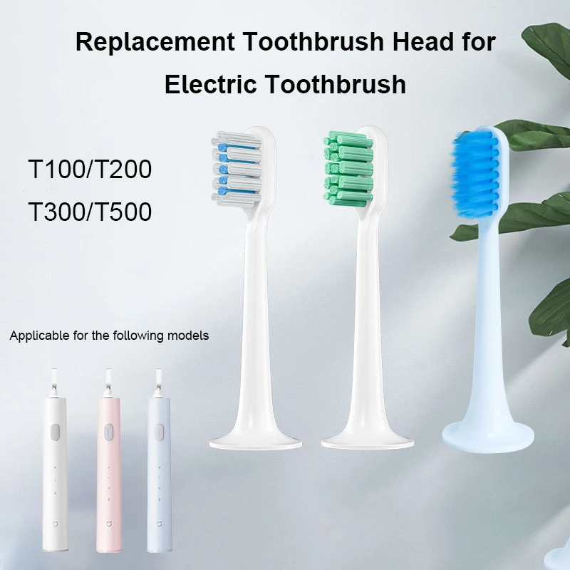 

Electric Toothbrush Replacement Brush Head Universal Model Soft Bristle Toothbrush Head for Xiaomi T100/T200/T300/500